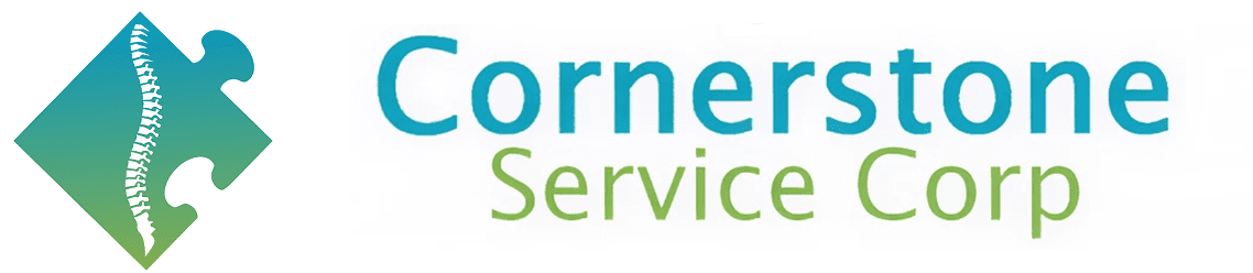 Cornerstone Service Corp logo with puzzle piece.